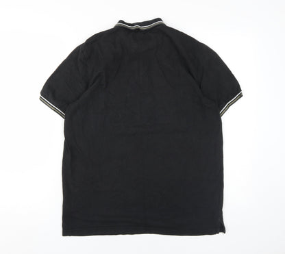 Firetrap Men's Black Polo Shirt L Casual Wear