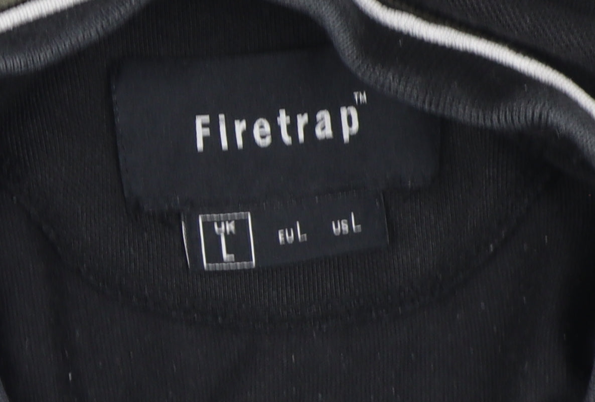 Firetrap Men's Black Polo Shirt L Casual Wear