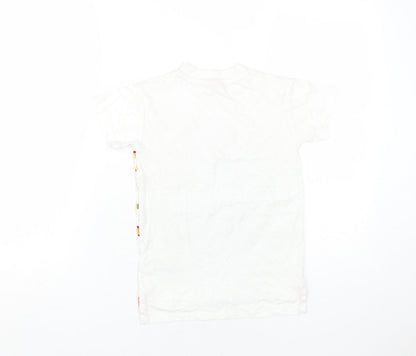 Baker by Ted Baker Girls White Animal Print T-Shirt, 6 Years