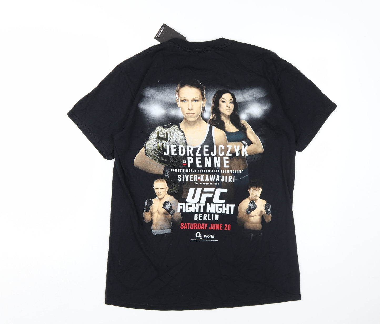 UFC Men’s Black Medium T-Shirt, Sports Graphic, New