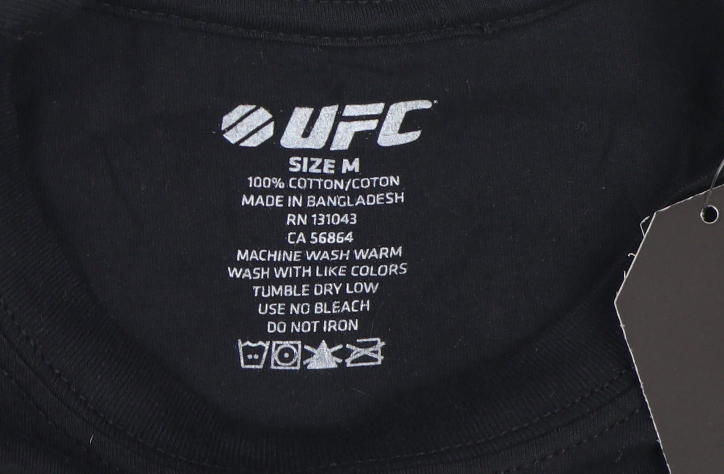 UFC Men’s Black Medium T-Shirt, Sports Graphic, New