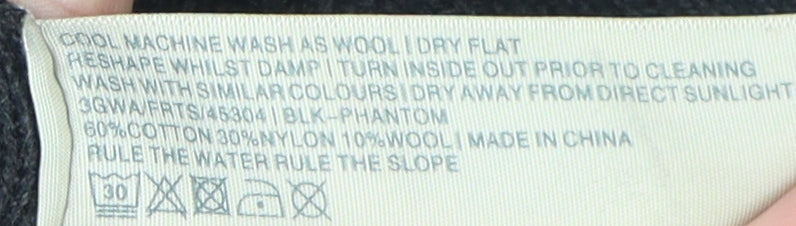 Fat Face Women's Black A-Line Skirt, Size 6, Cotton Blend