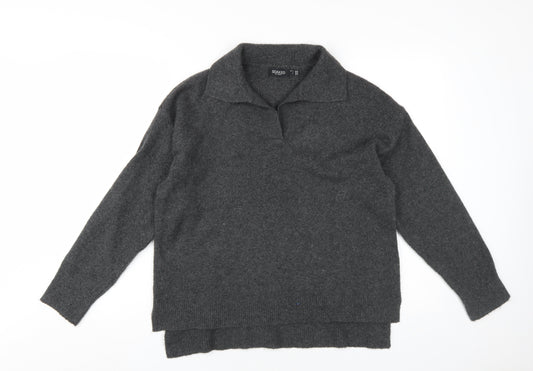 Womens UK Size L Soaked in Luxury Grey Pullover Jumper