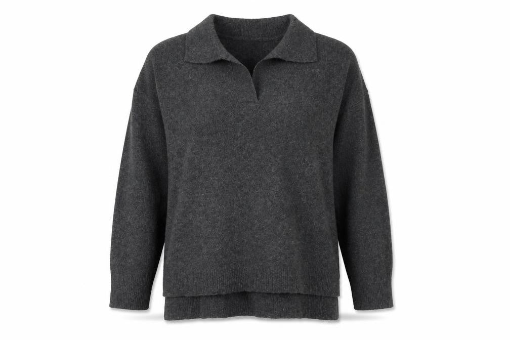 Womens UK Size L Soaked in Luxury Grey Pullover Jumper