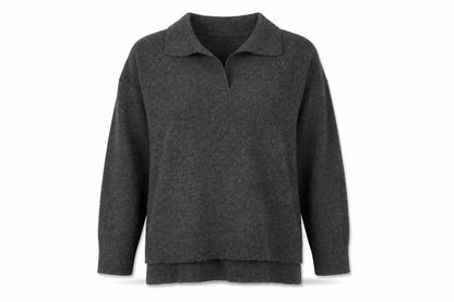 Womens UK Size L Soaked in Luxury Grey Pullover Jumper