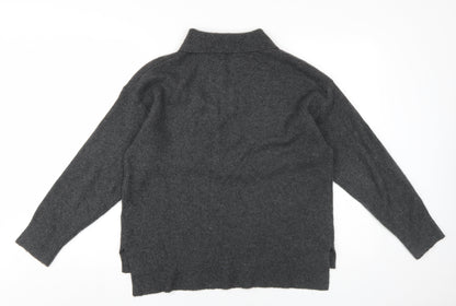 Womens UK Size L Soaked in Luxury Grey Pullover Jumper