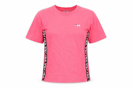 Fila Women's Pink XS Cotton T-Shirt with Logo
