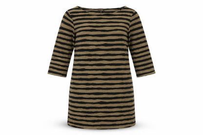 Phase Eight Women's Black Striped Shift Dress Size 16