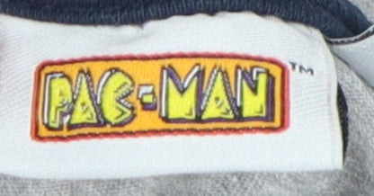 Boys Grey Pac-Man Long Sleeve T-Shirt, Age 11-12, Fun Casual Style