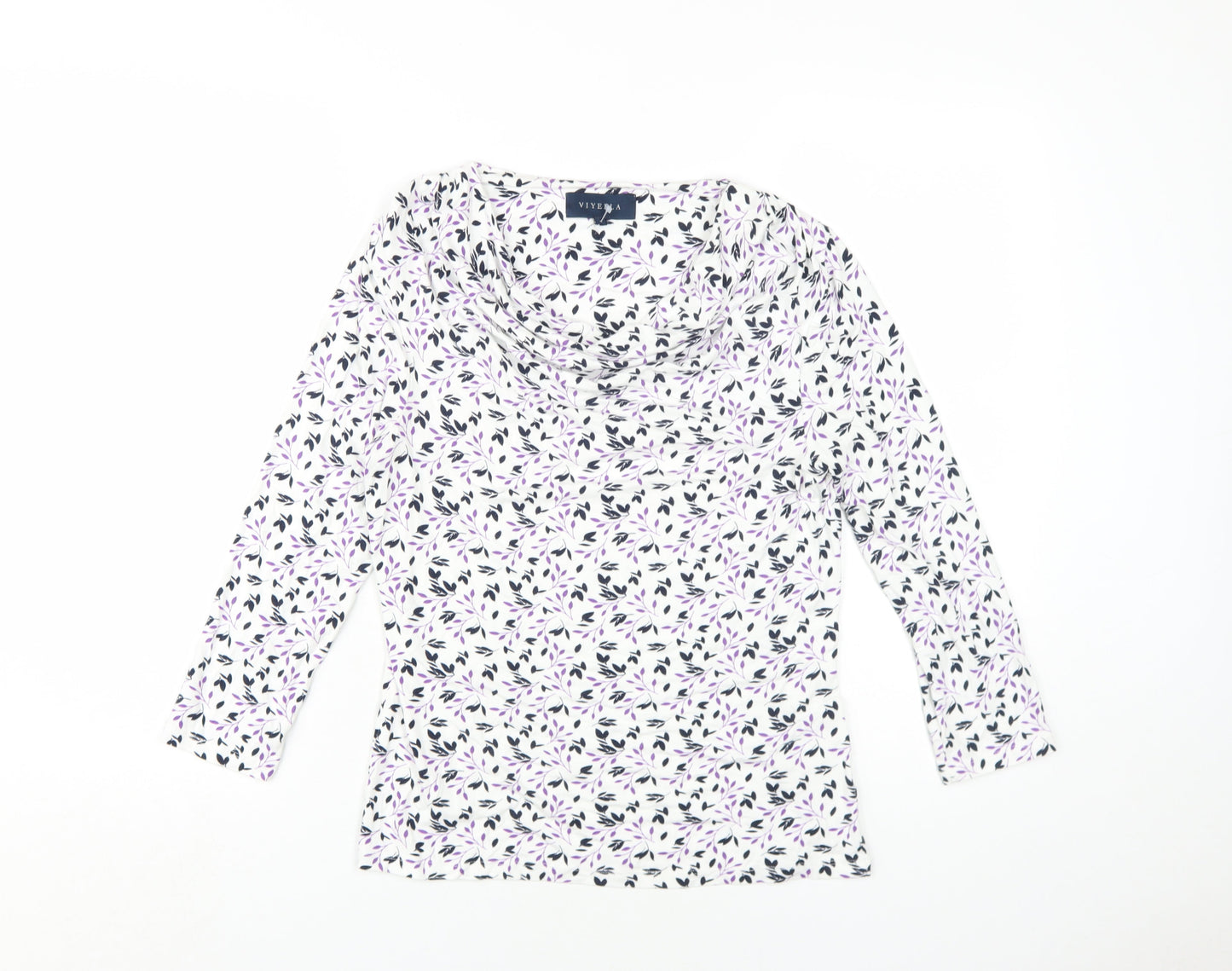 Womens UK Size S Viyella Multicoloured Basic Blouse