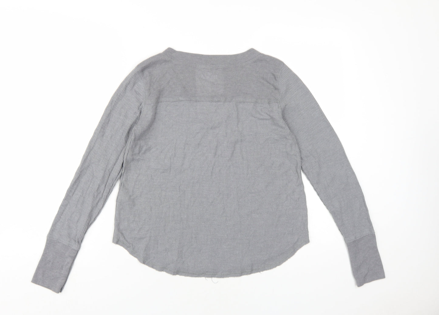 Womens UK Size S Hollister Grey Jersey T-Shirt