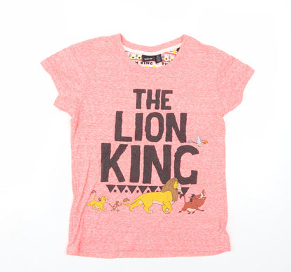 Womens UK Size S Disney Pink  T-Shirt