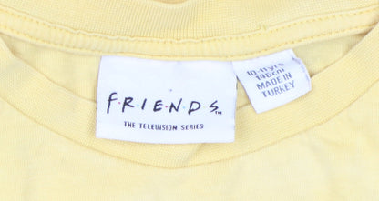 Friends Yellow Kids T-Shirt, Unisex, 10-11 Years, Graphic