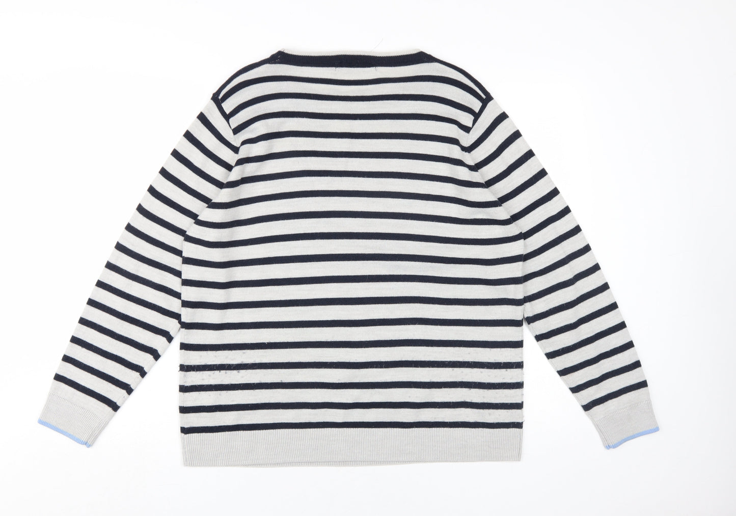 Womens UK Size L Isle Essentials Multicoloured Pullover Jumper