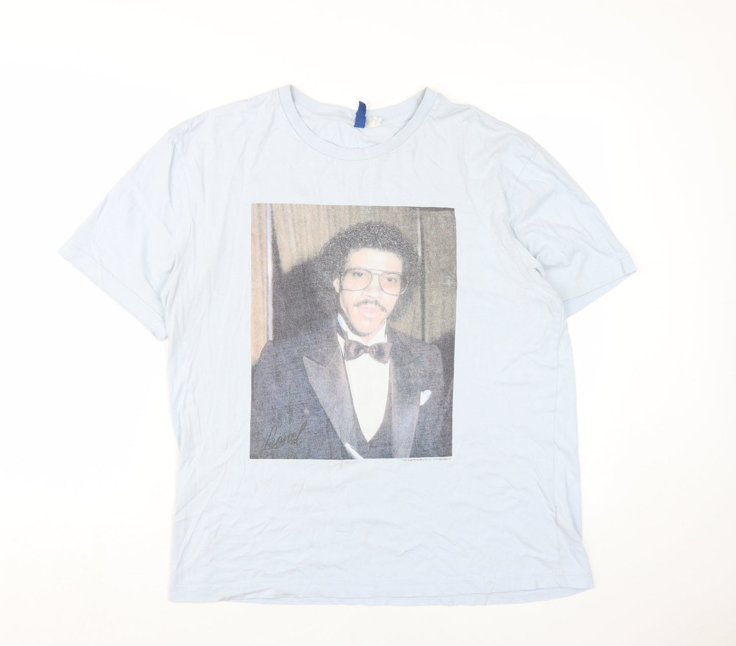 Mens UK Size L H&M Blue  T-Shirt