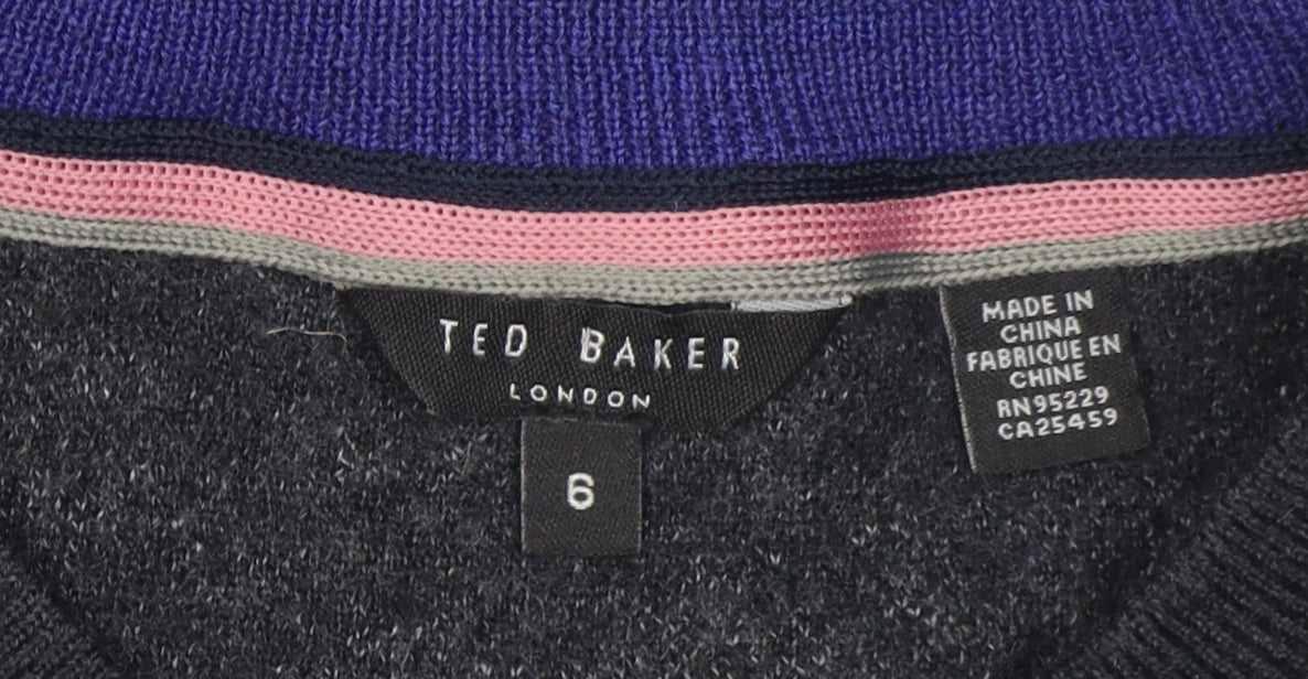 Ted Baker Men’s Black Pullover Jumper Size 10