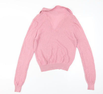 Womens UK Size XS United Colors of Benetton Pink Pullover Jumper