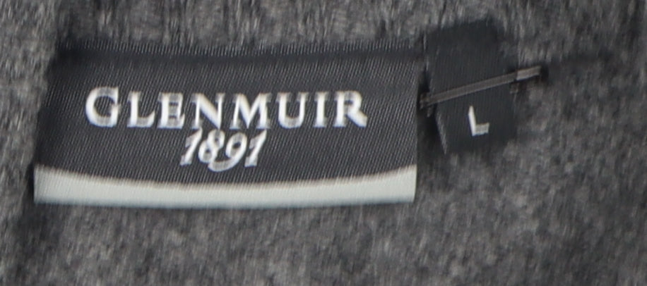 Glenmuir Men's Grey Wool Pullover Jumper L