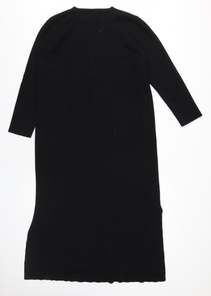 Country Casuals Women Black M Cardigan V-Neck Knit