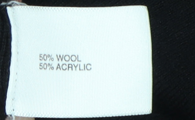 Country Casuals Women Black M Cardigan V-Neck Knit