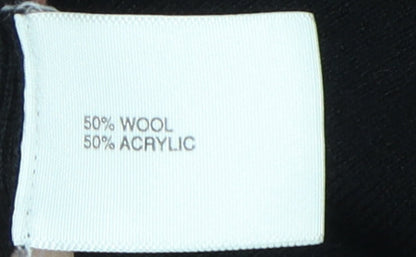 Country Casuals Women Black M Cardigan V-Neck Knit