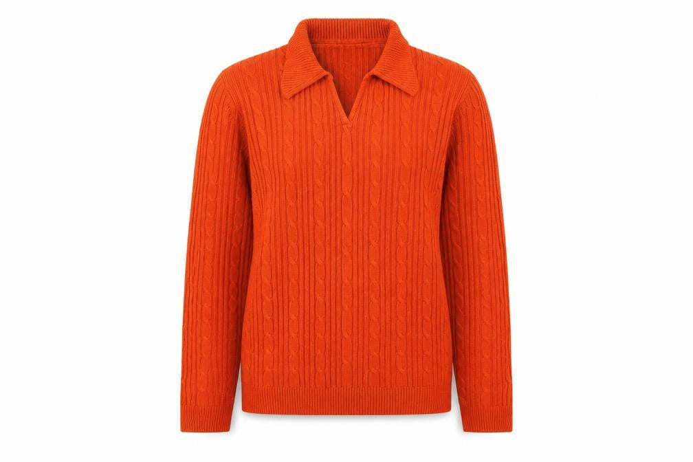 Womens UK Size M Isle Orange Jumper Jumper