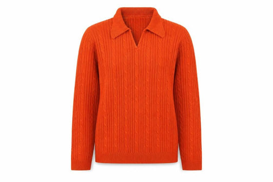 Womens UK Size M Isle Orange Jumper Jumper