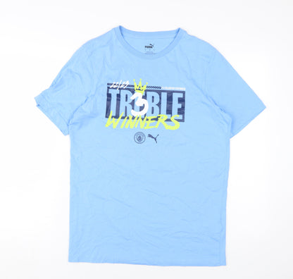 Puma Men's Blue Sports S Graphic T-Shirt