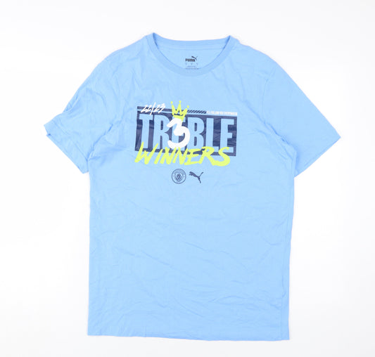 Puma Men's Blue Sports S Graphic T-Shirt