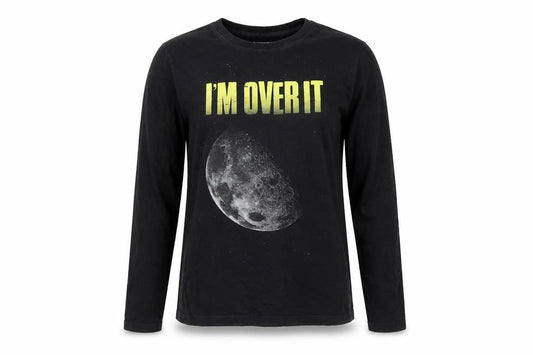 Unisex Adults UK Size L Lands' End Black Jersey T-Shirt