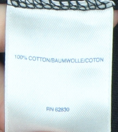 Lands' End Black Unisex Long Sleeve T-Shirt L