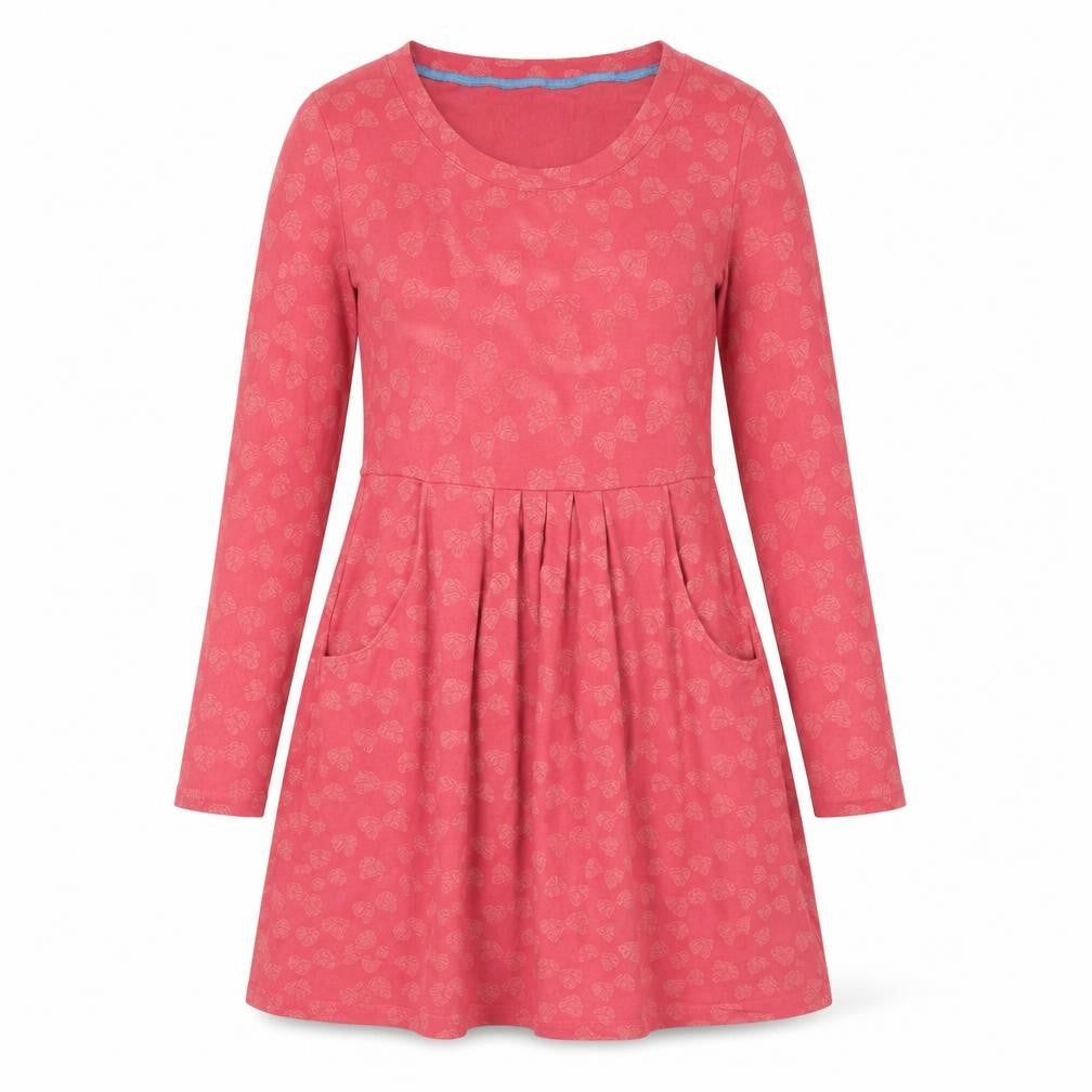 Ness Women's Pink Long Sleeve A-Line Dress - Size 8