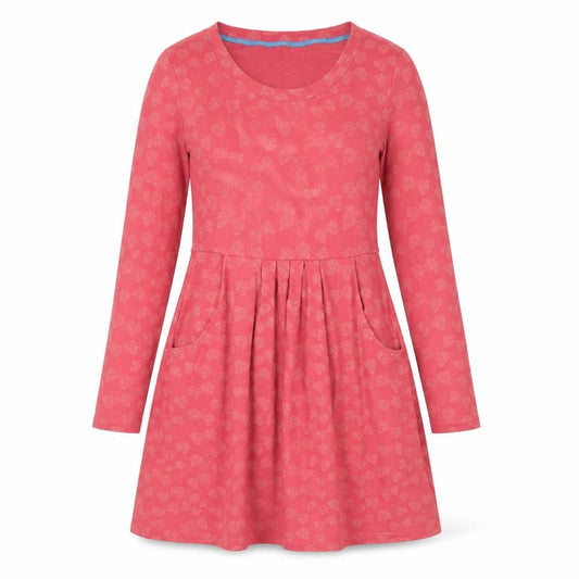 Ness Women's Pink Long Sleeve A-Line Dress - Size 8