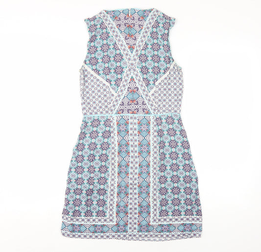 Oasis Women’s Multicoloured Sheath Dress, UK 8