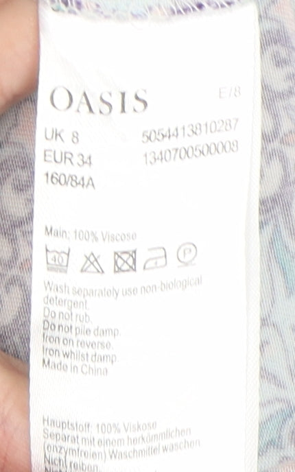 Oasis Women’s Multicoloured Sheath Dress, UK 8