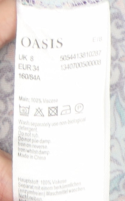 Oasis Women’s Multicoloured Sheath Dress, UK 8