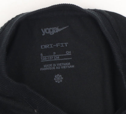 Nike Unisex Kids Black Long Sleeve Pullover Top S