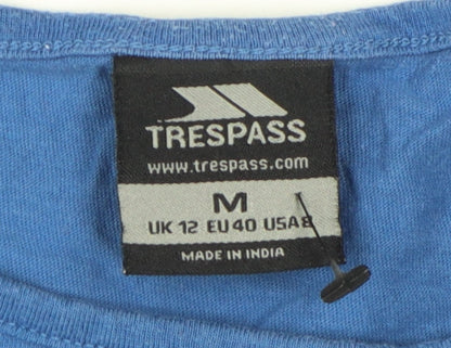 Womens UK Size M Trespass Blue Basic T-Shirt