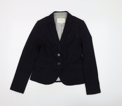 Banana Republic Women's Black Pinstripe Blazer, XS