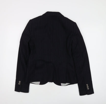 Banana Republic Women's Black Pinstripe Blazer, XS