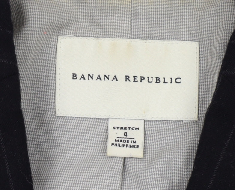 Banana Republic Women's Black Pinstripe Blazer, XS
