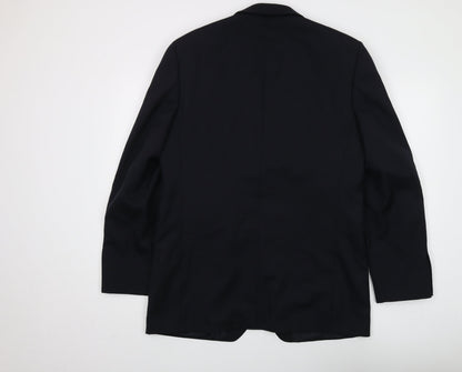 Mens UK Size 40 Debenhams Regular Black Suit Jacket