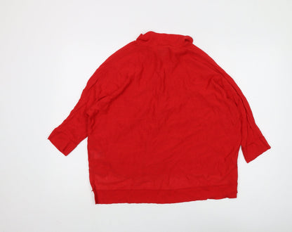 Womens UK Size XS Phase Eight Red Cardigan Jumper