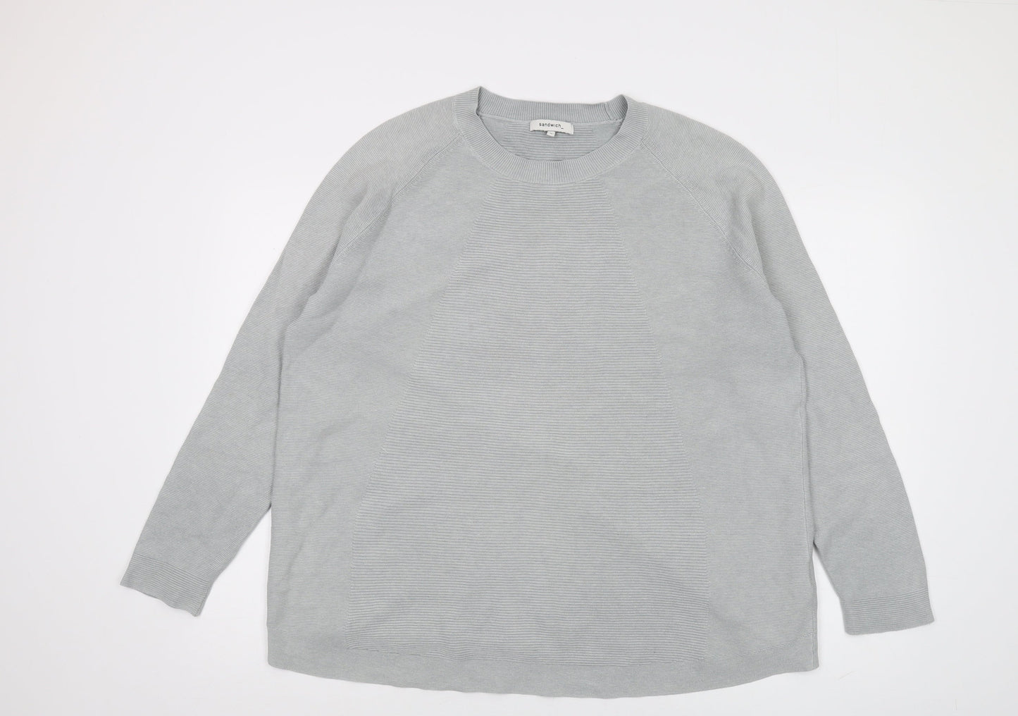 Womens UK Size M Sandwich Grey Pullover Jumper