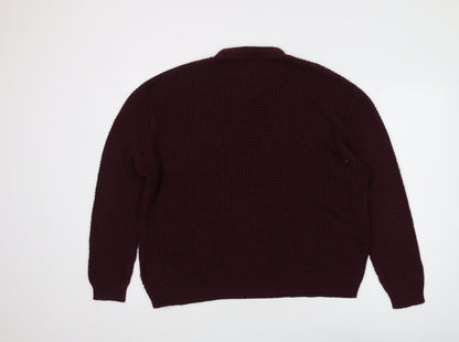 Womens UK Size 12 Brave Soul Red Pullover Jumper