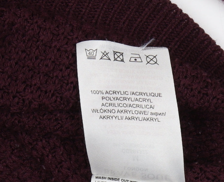 Womens UK Size 12 Brave Soul Red Pullover Jumper