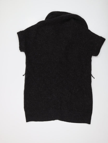 Gap Women's Black M Cardigan Cowl Neck Knit