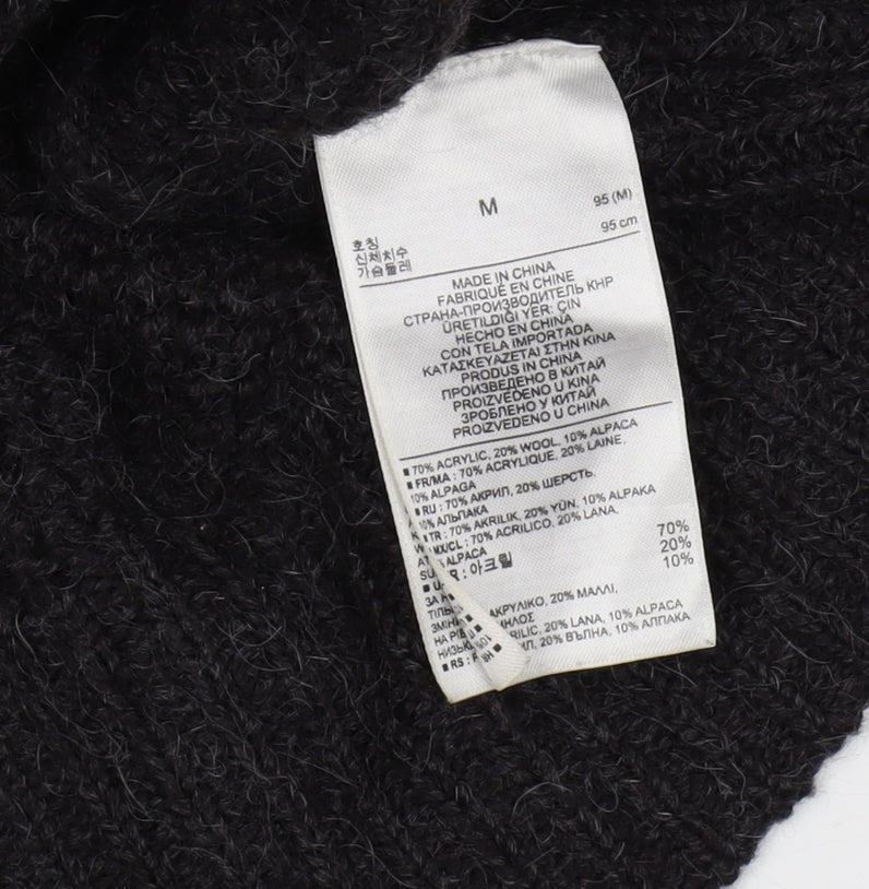 Gap Women's Black M Cardigan Cowl Neck Knit