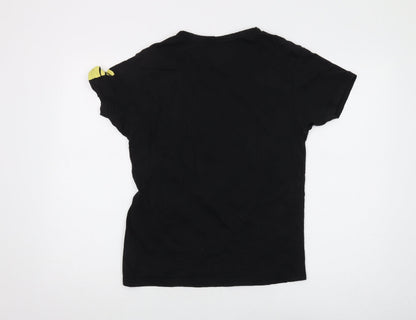 Soulstar Men's Black Graphic Print T-Shirt Size S