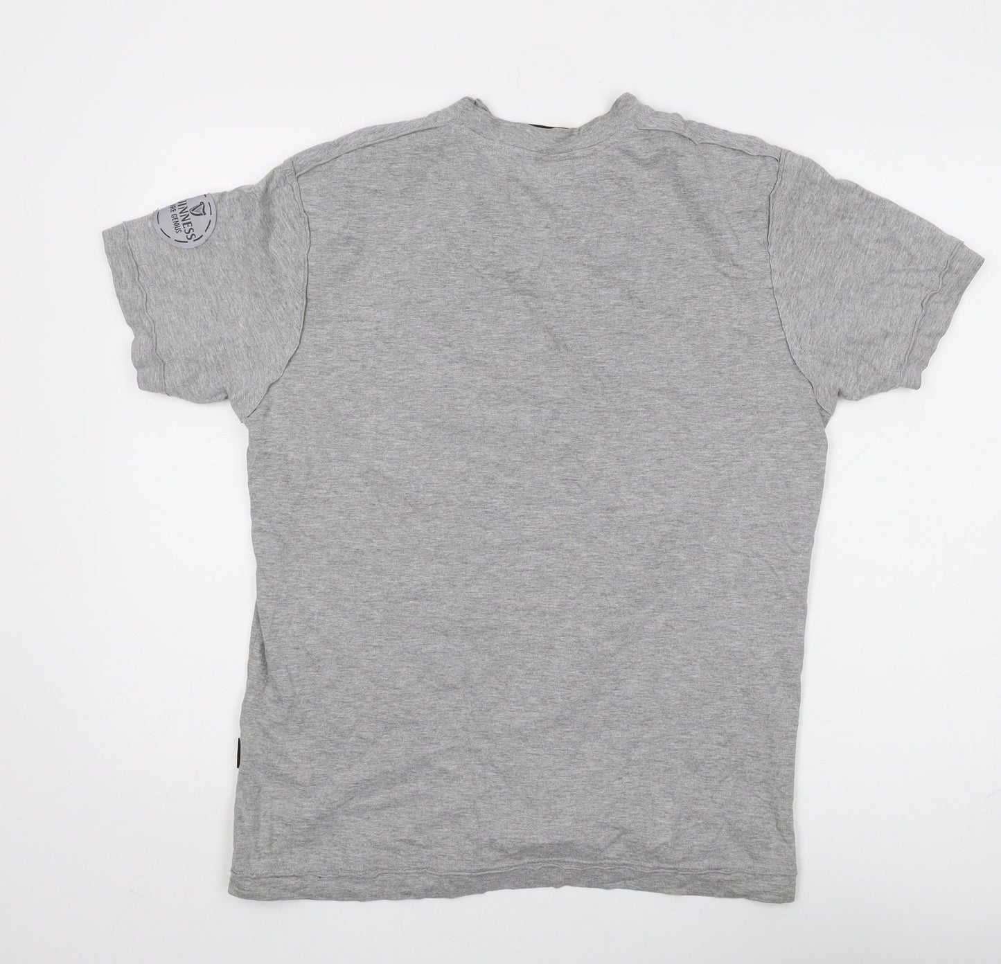 Mens UK Size L Guinness Grey  T-Shirt